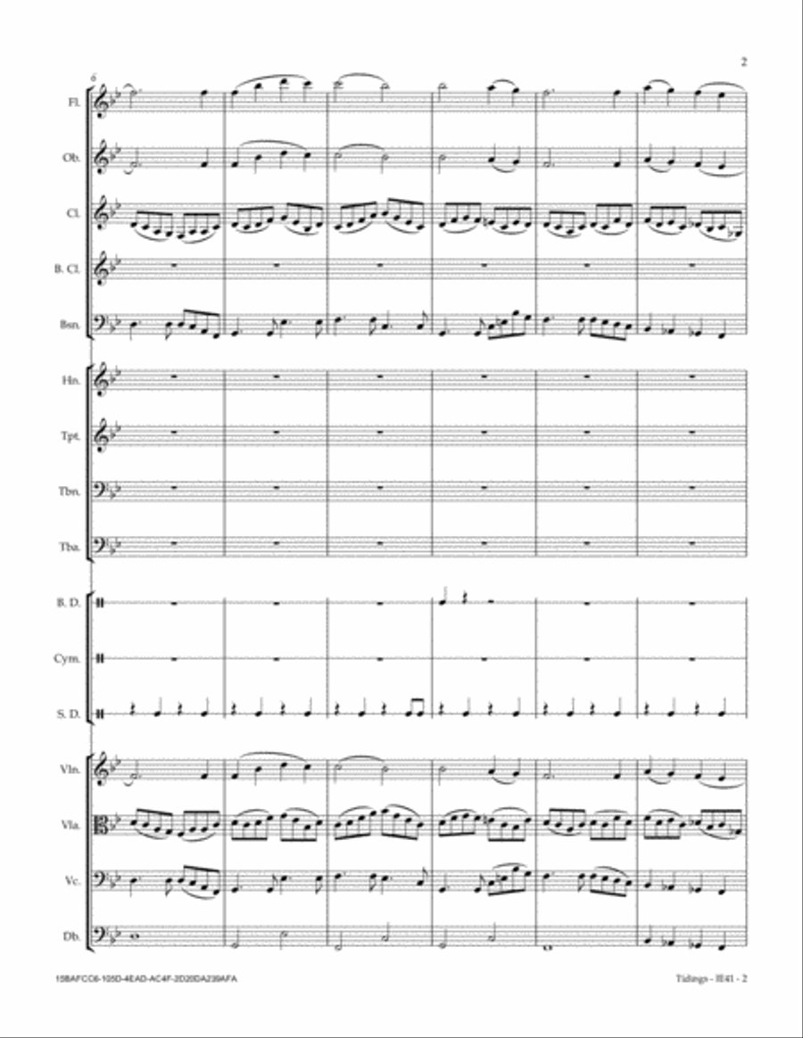 Tidings Tidings Full Orchestra scores gallery preview page 3