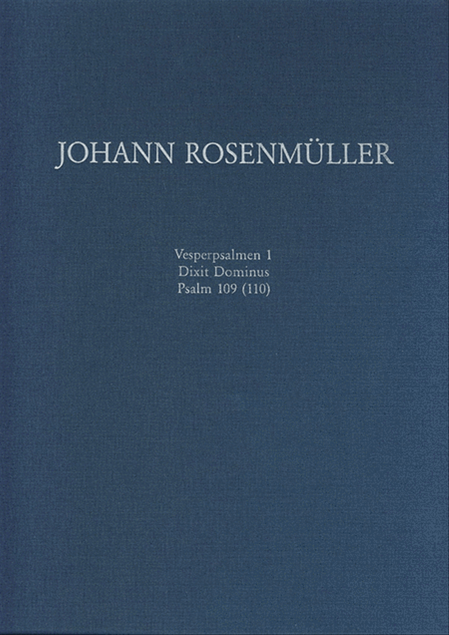 Vesperpsalmen 1: Dixit Dominus -Psalm 109 (110)- Choir scores gallery preview page 1