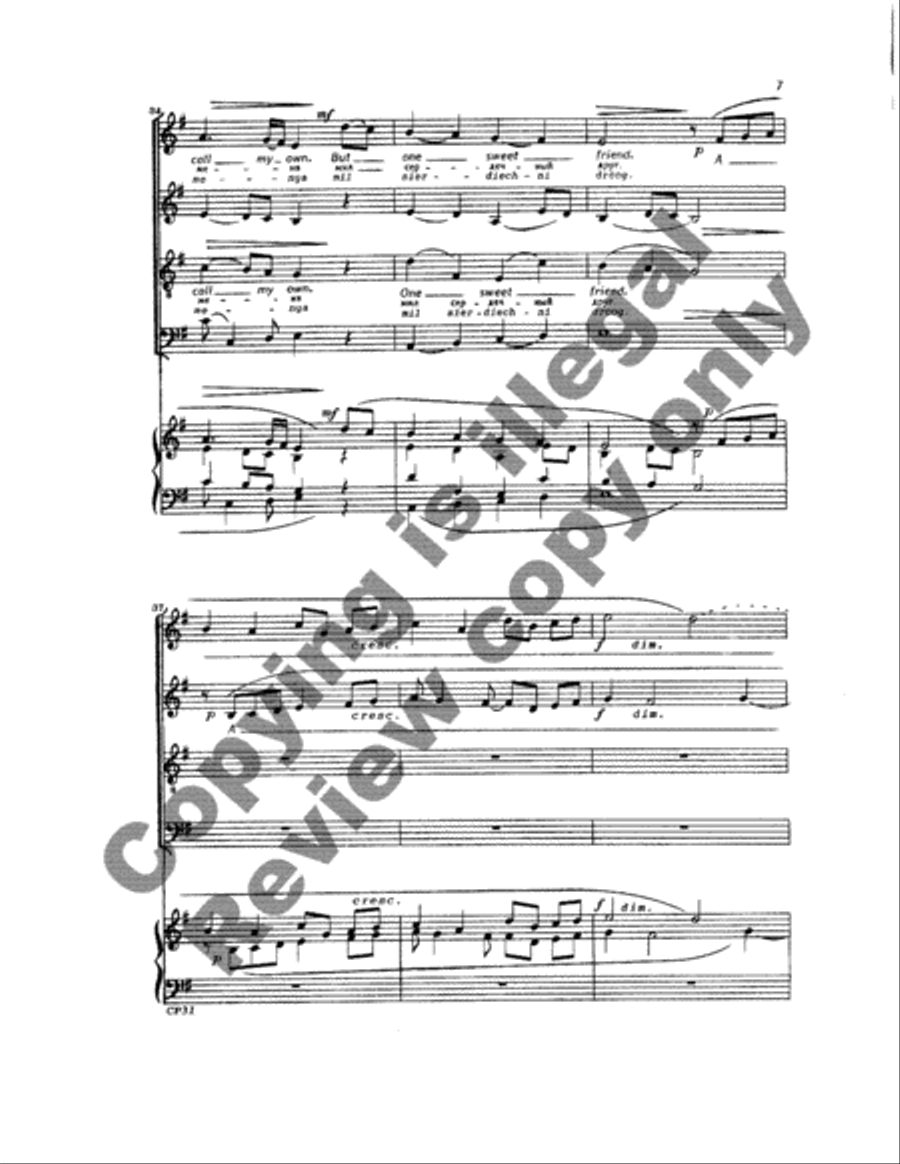 Two Russian Folk Songs 4-Part scores gallery preview page 22