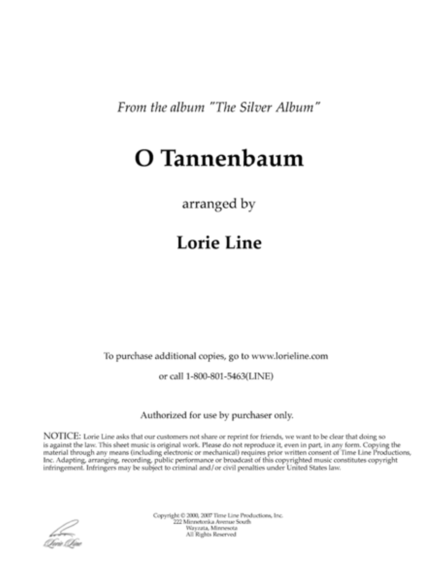 O Tannenbaum O Tannenbaum Piano Solo scores gallery preview page 1