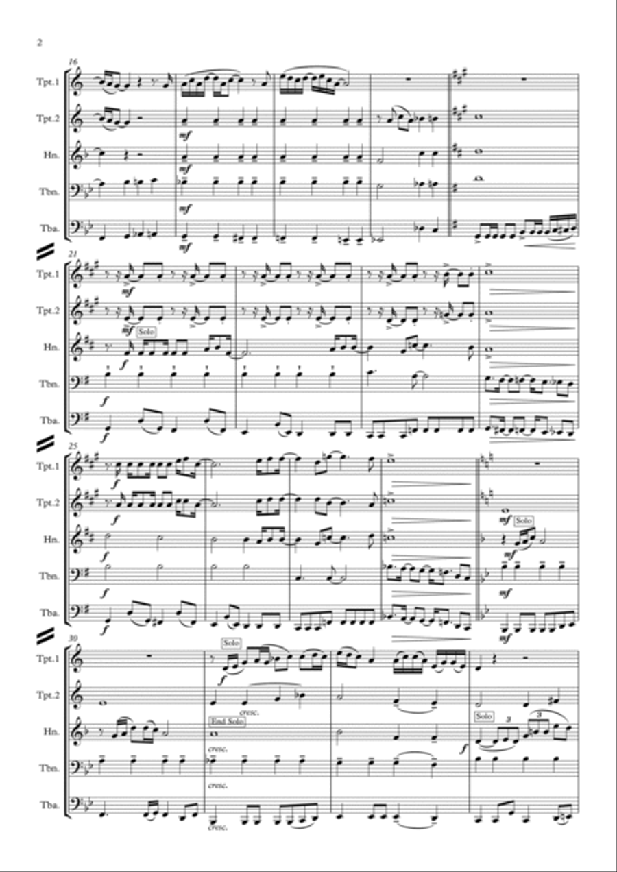 Something Brass Quintet scores gallery preview page 3