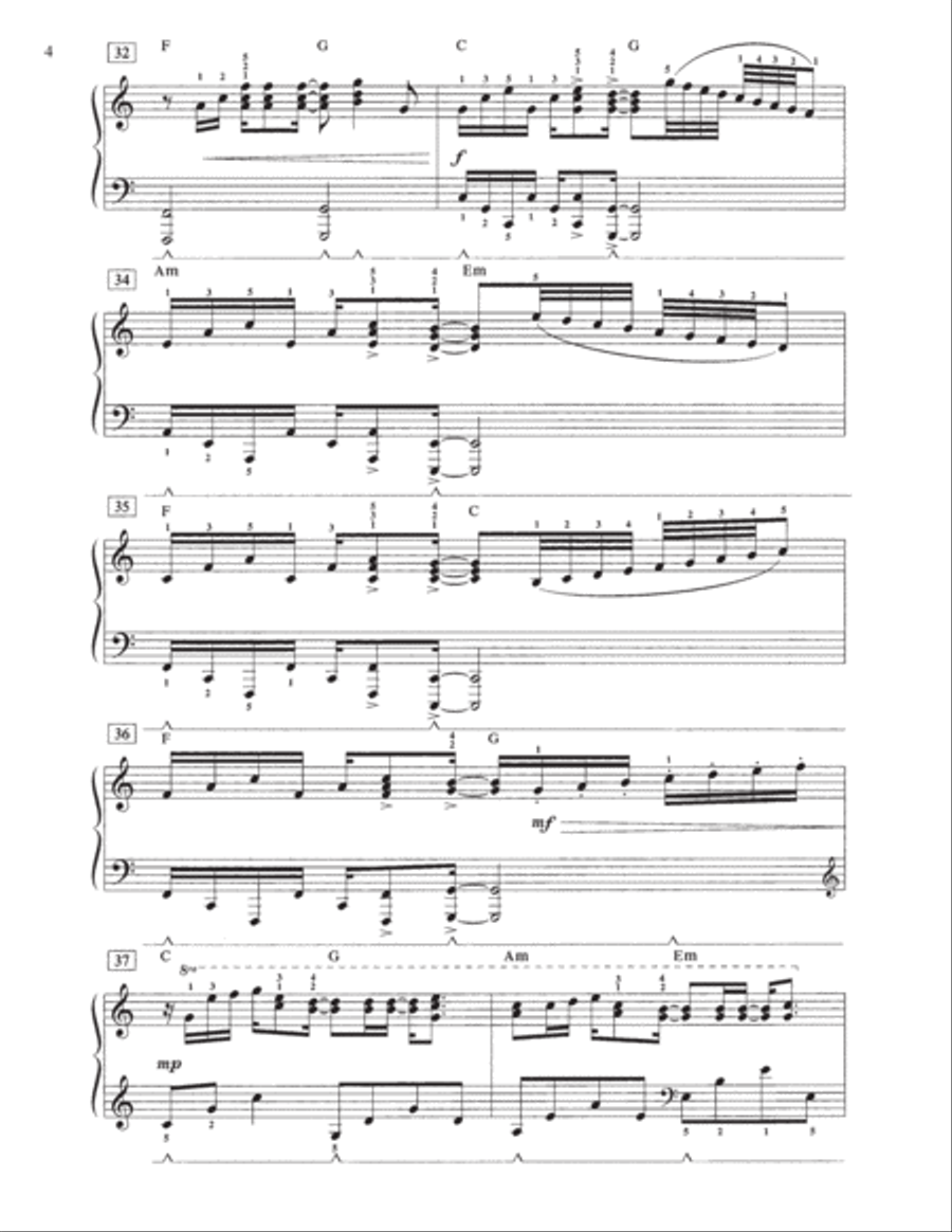 Pachelbel Canon (Pop-Jazz Arrangement) Piano Method scores gallery preview page 4