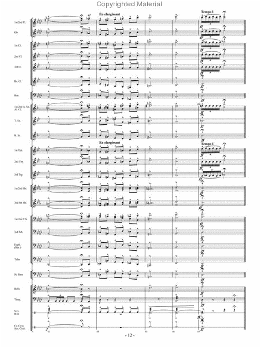 La Peri Concert Band scores gallery preview page 11