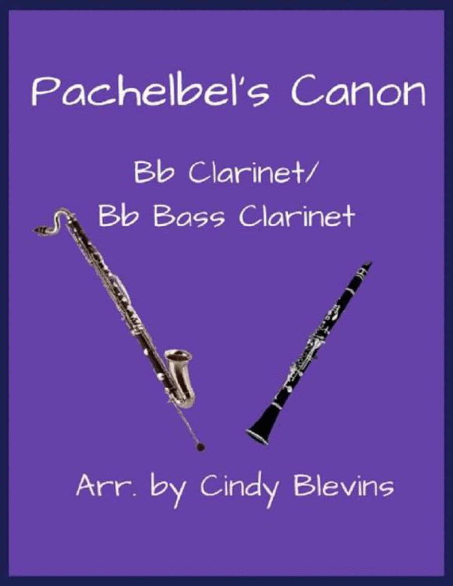 Pachelbel's Canon, Bb Clarinet and Bb Bass Clarinet Duet image number null