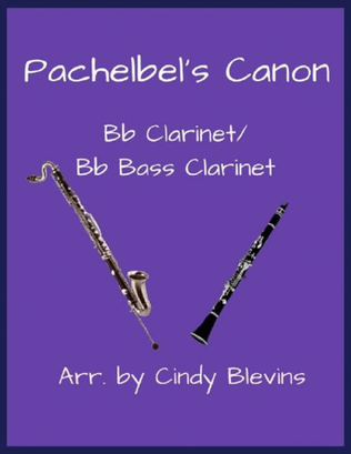 Pachelbel's Canon, Bb Clarinet and Bb Bass Clarinet Duet