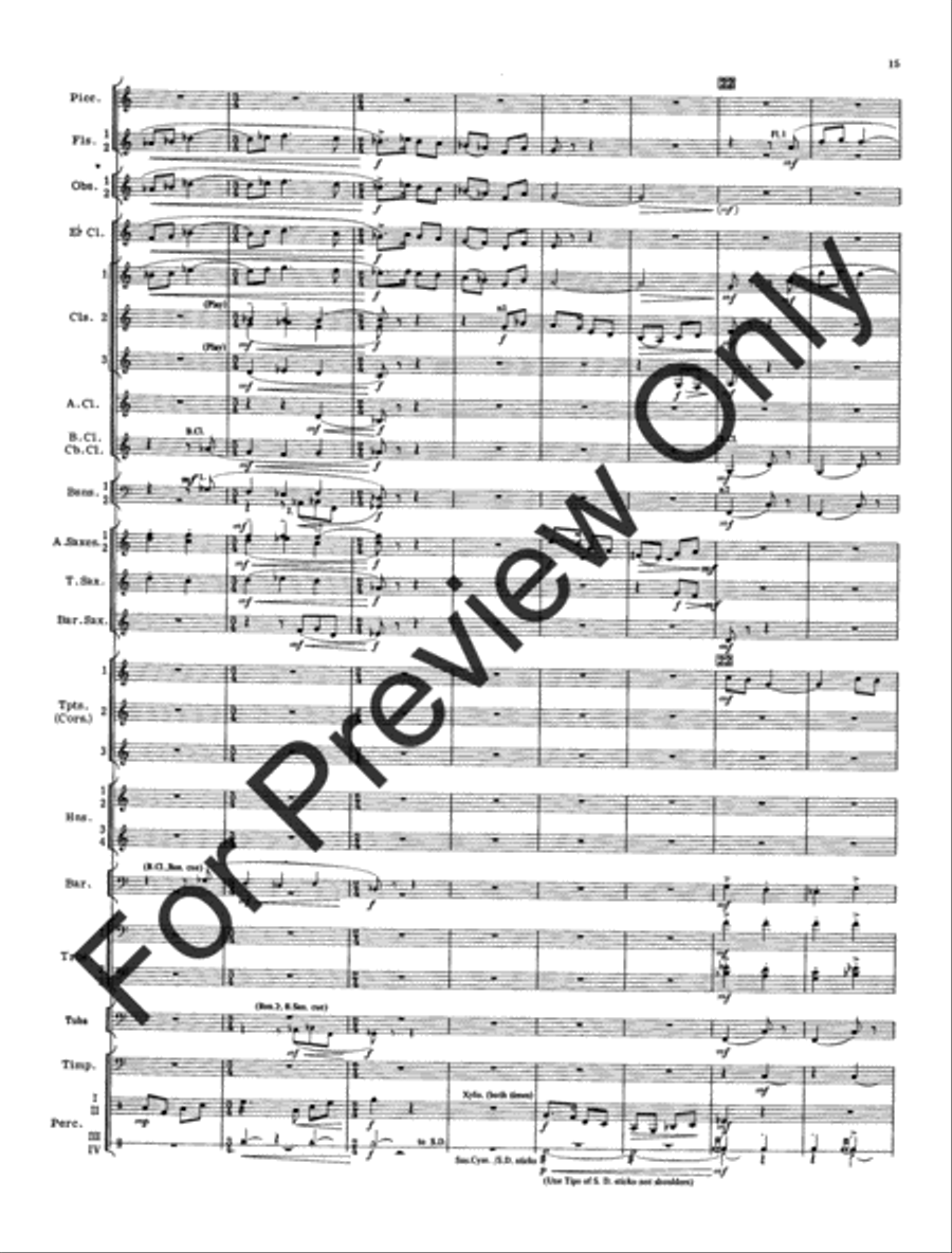 Cantique and Festival (Score) Concert Band scores gallery preview page 18