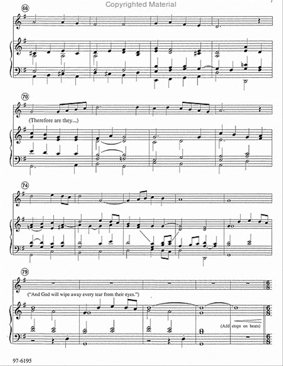 Prelude on Sine nomine (For All the Saints) Trumpet scores gallery preview page 6