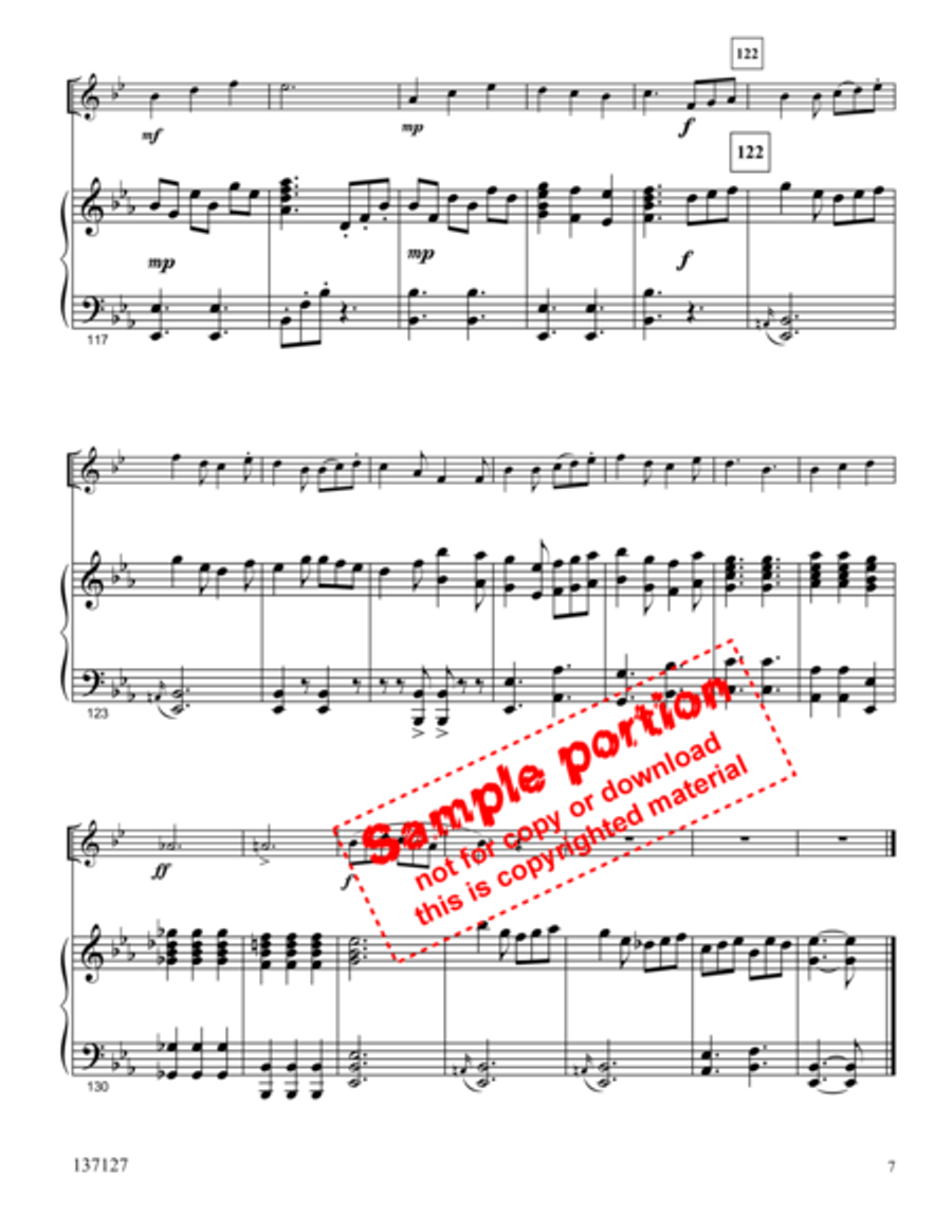 I Saw Three Ships Horn scores gallery preview page 5