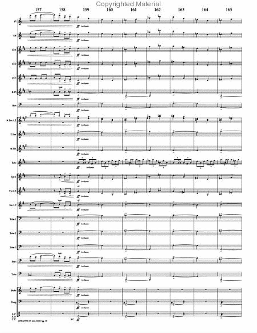 Andante et Allegro Andante et Allegro Concert Band scores gallery preview page 21