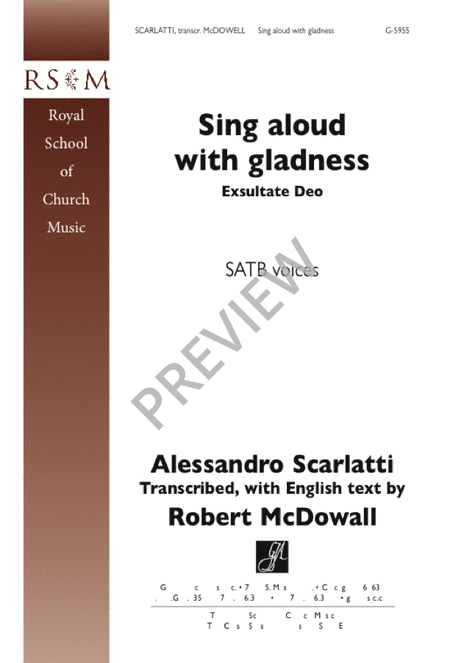 Sing Aloud with Gladness (Exultate Deo)