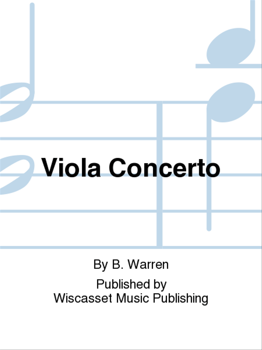 Viola Concerto Piano Accompaniment scores gallery preview page 1