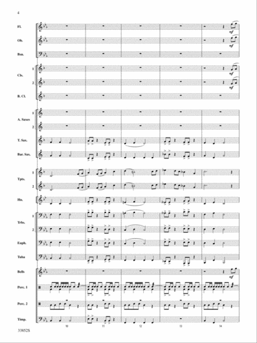 Monticello Mosaic: Score Concert Band scores gallery preview page 4