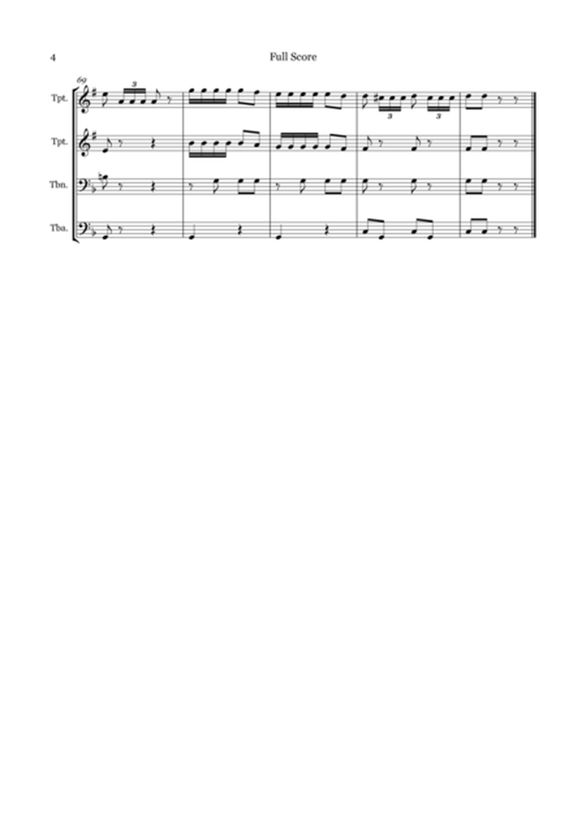 Houndayawka Quick Step for Brass Quartet image number null