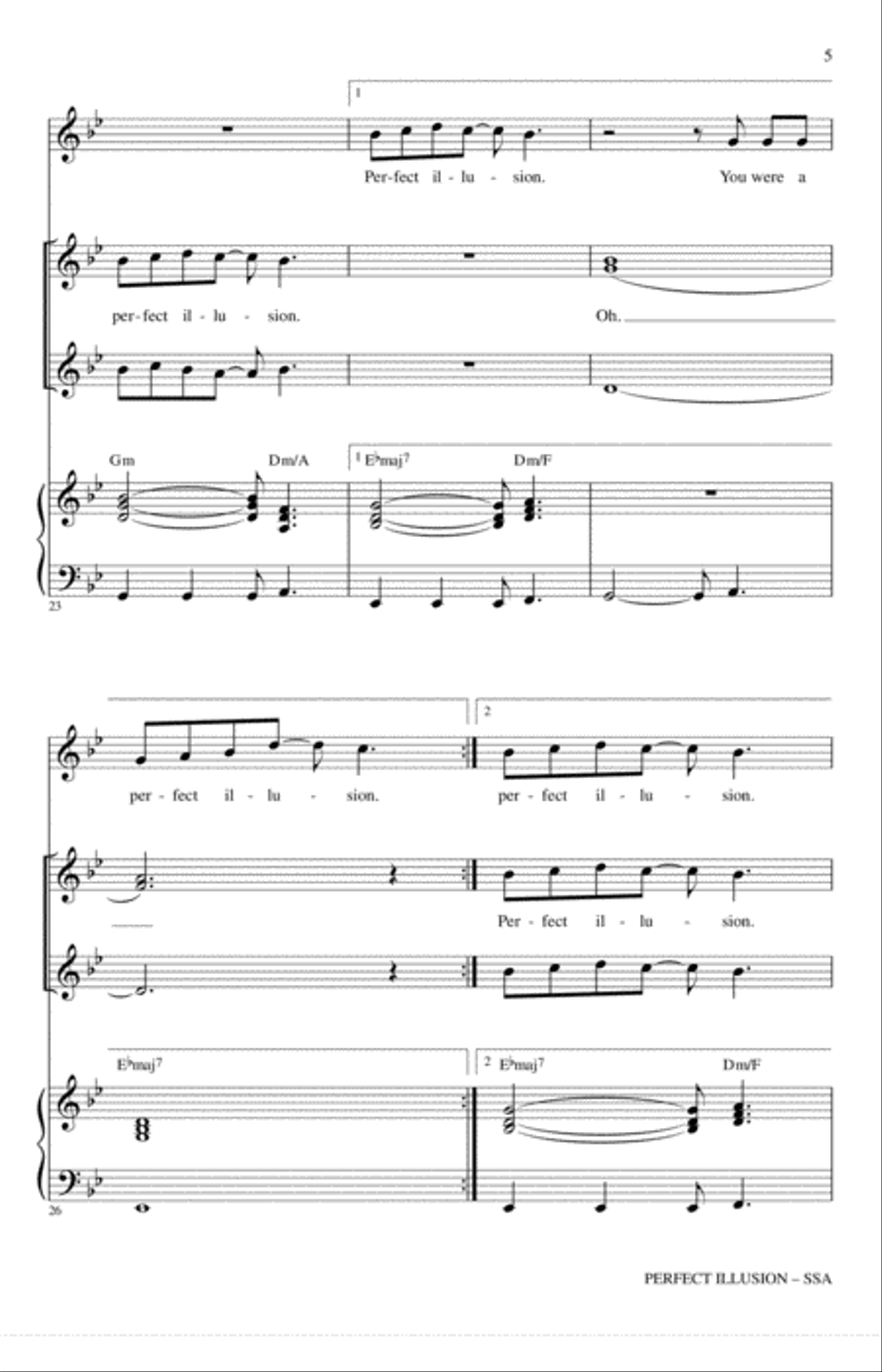 Perfect Illusion SSA scores gallery preview page 4