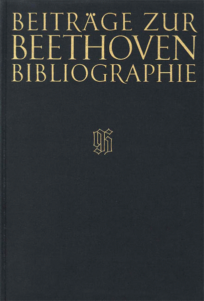 Beitrage zur Beethoven-Bibliographie
