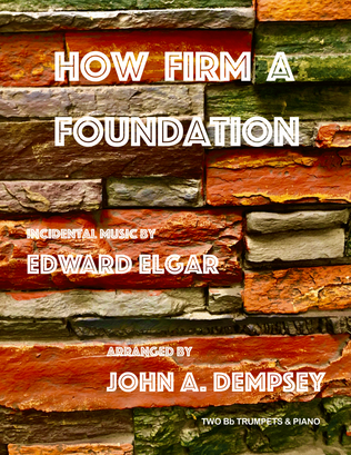 Book cover for How Firm a Foundation (Trio for Two Trumpets and Piano)