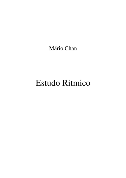 Ritmic stude for piano solo image number null