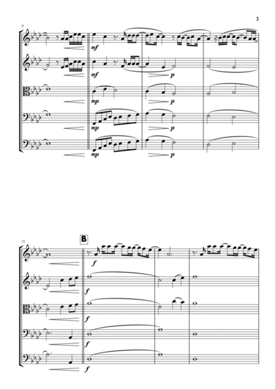 Goodness Of God String Quintet scores gallery preview page 3