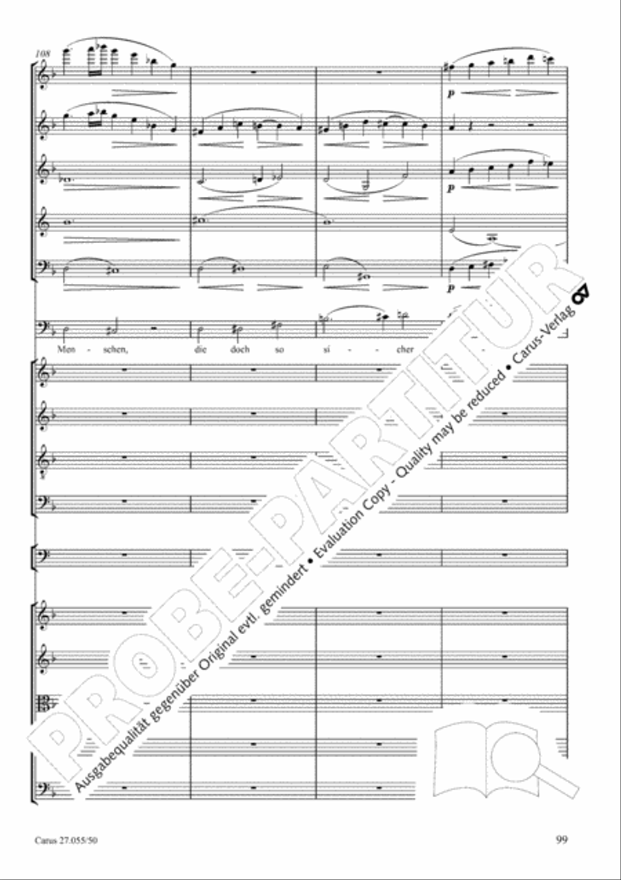 Ein Deutsches Requiem (German Requiem) 4-Part scores gallery preview page 106