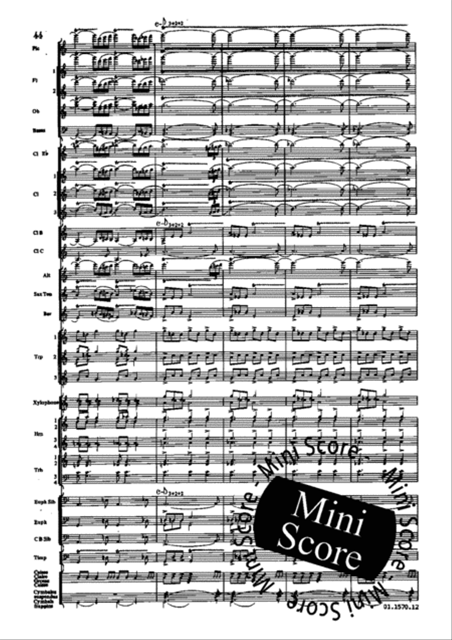 Poeme du Feu Concert Band scores gallery preview page 50