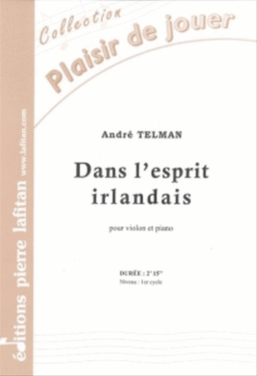 Dans L'Esprit Irlandais Violin Solo scores gallery preview page 1