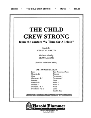 Book cover for The Child Grew Strong (from A Time for Alleluia)