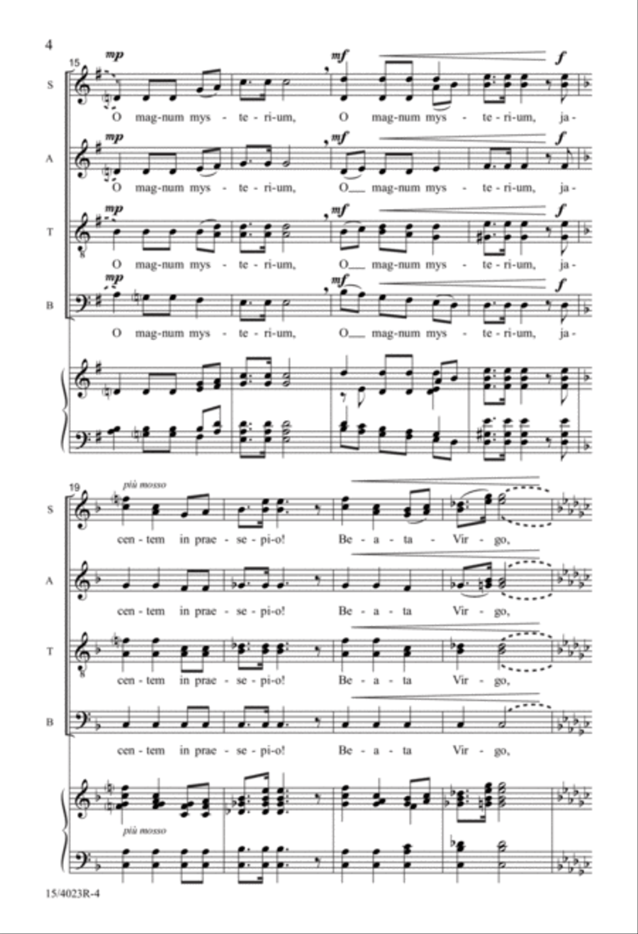 O magnum mysterium Divisi scores gallery preview page 4