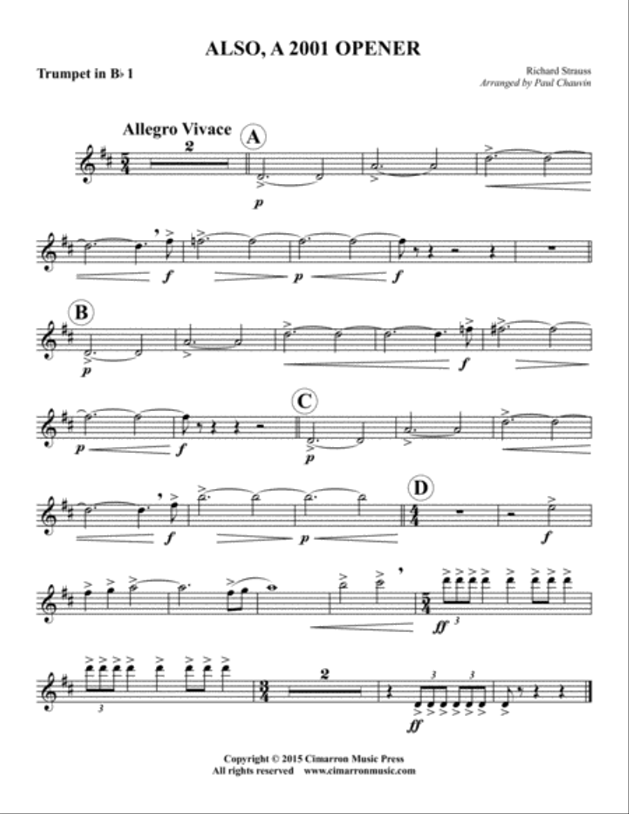 Also, A 2001 Opener Brass Quintet scores gallery preview page 4