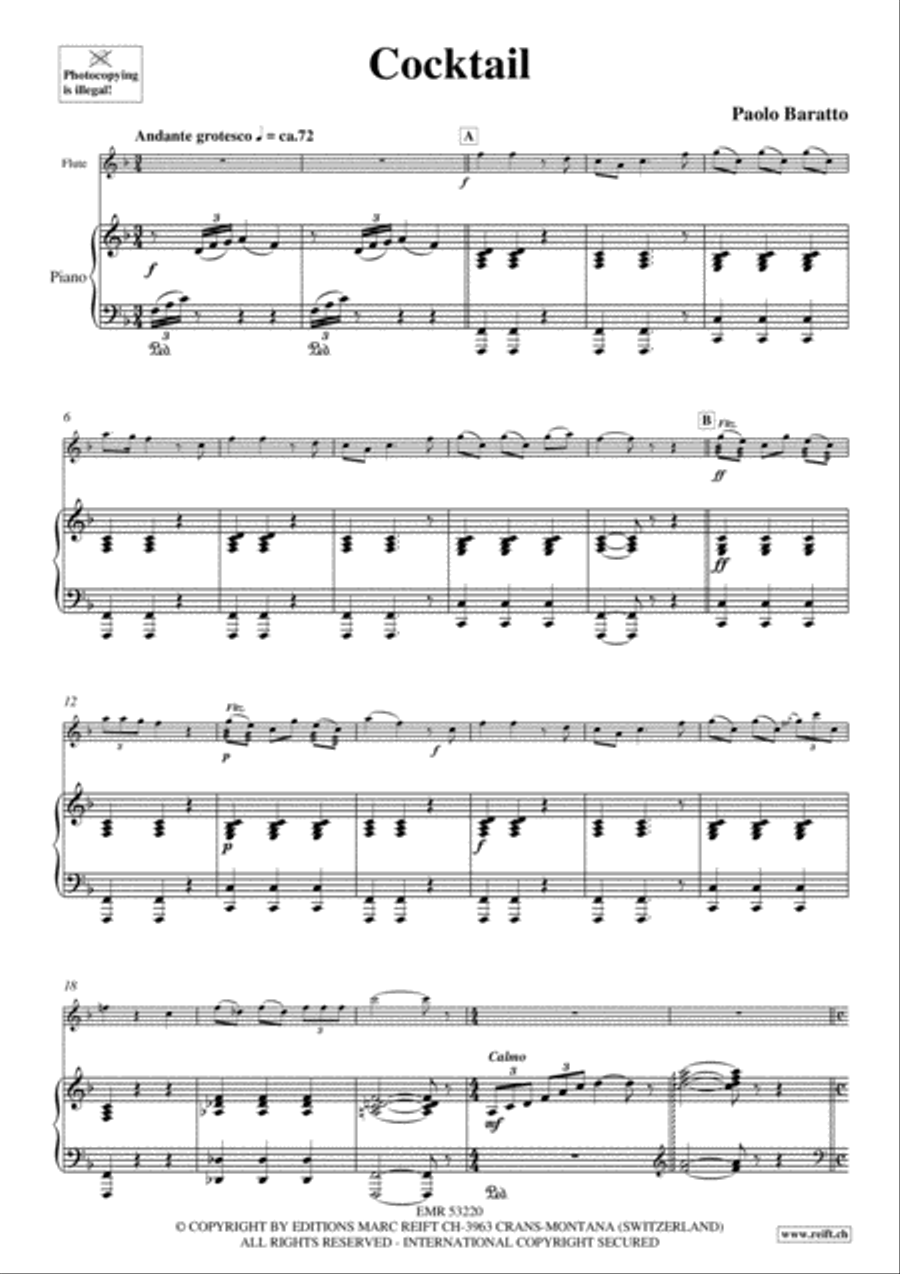 Cocktail Flute Solo scores gallery preview page 4
