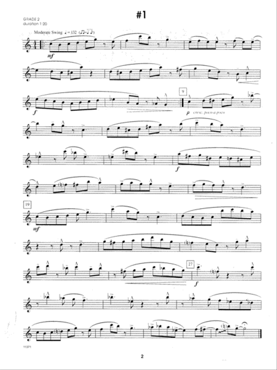 Jazz Solos For Alto Sax, Volume 2 Alto Saxophone scores gallery preview page 2