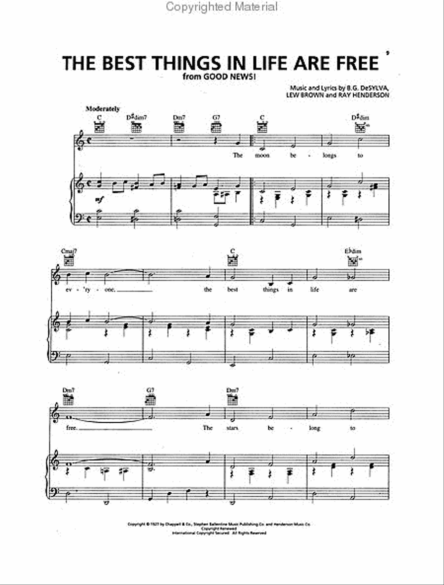 Standards Piano, Vocal, Guitar scores gallery preview page 2