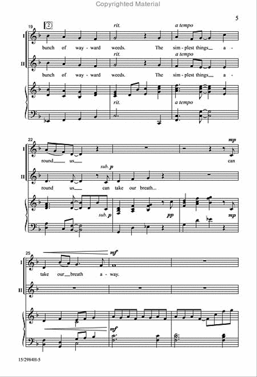 The Simplest Things 2-Part scores gallery preview page 4