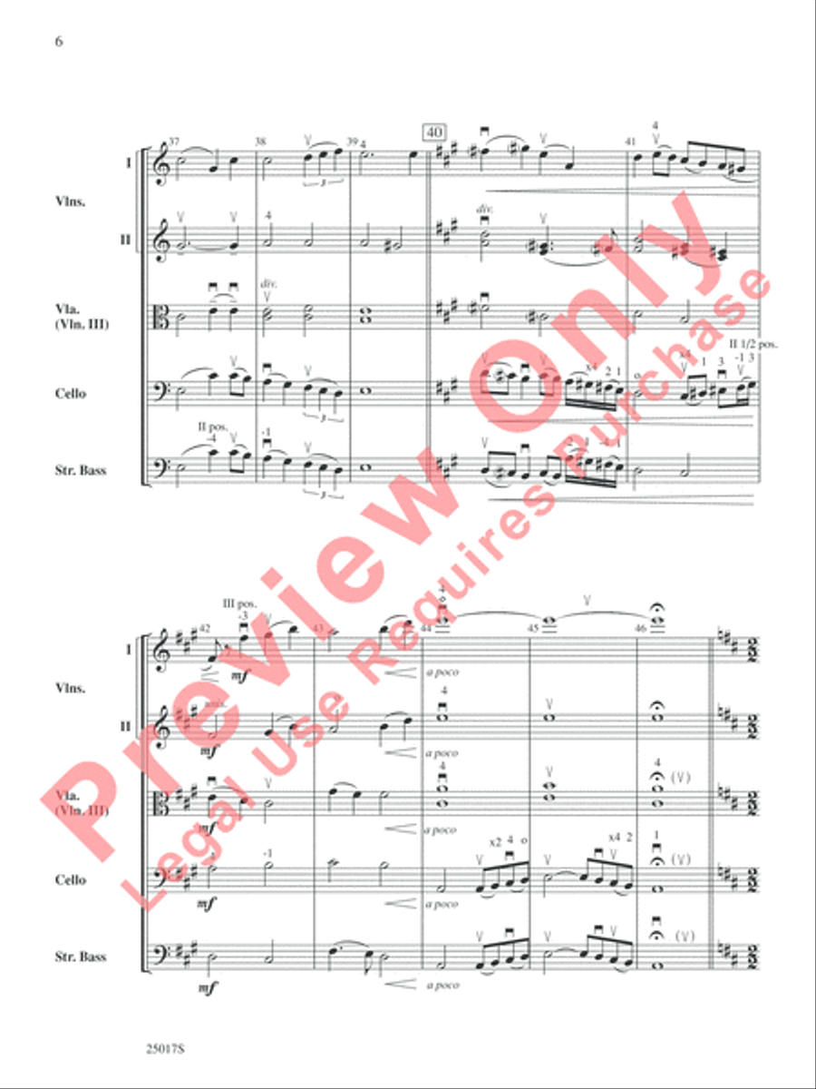 Harry at Hogwarts, Themes from Harry Potter and the Goblet of Fire String Orchestra scores gallery preview page 7