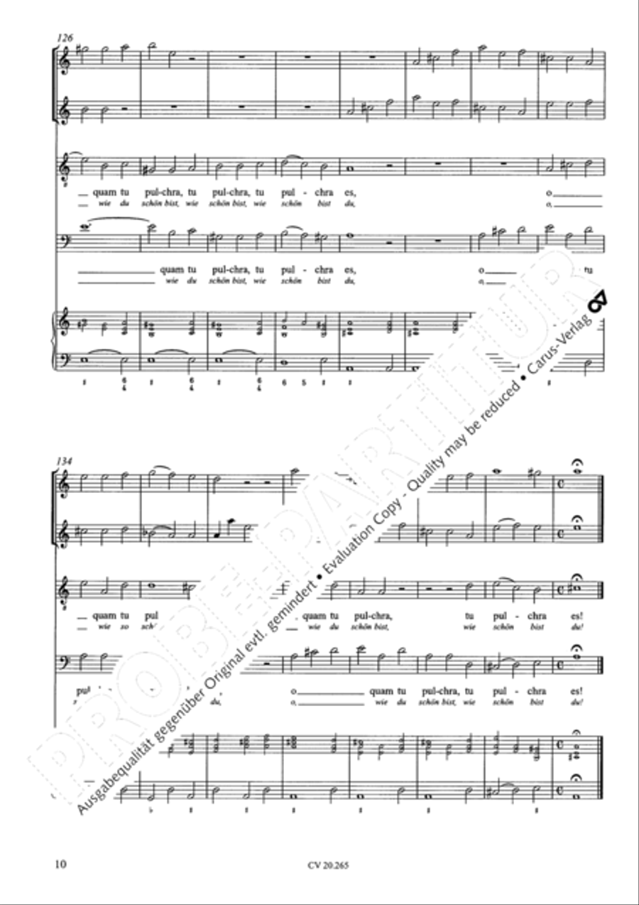 O quam tu pulchra es; Veni de Libano Score scores gallery preview page 11