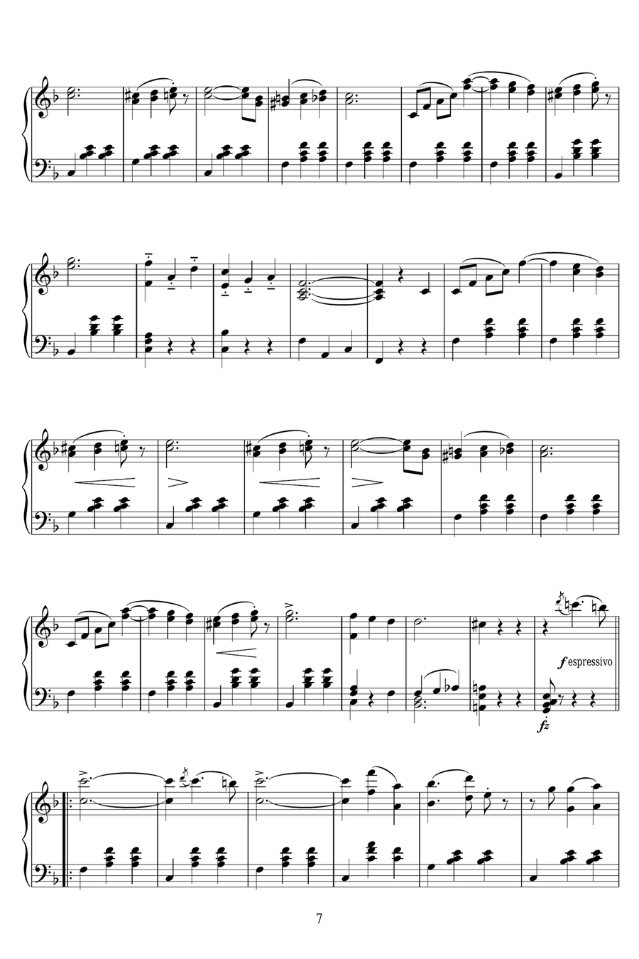 The Blue Danube The Blue Danube Piano Solo scores gallery preview page 7