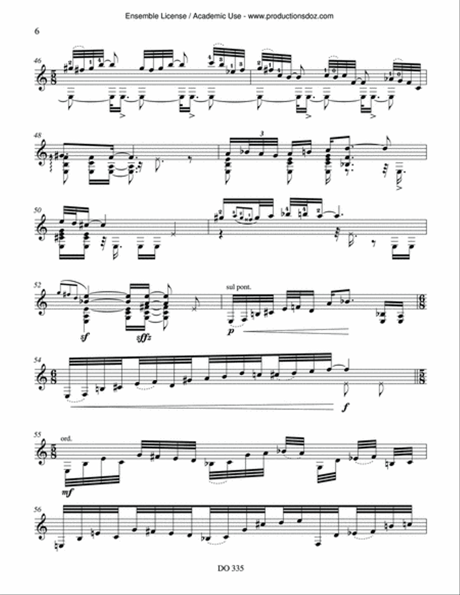 Averröes Dance Classical Guitar scores gallery preview page 6