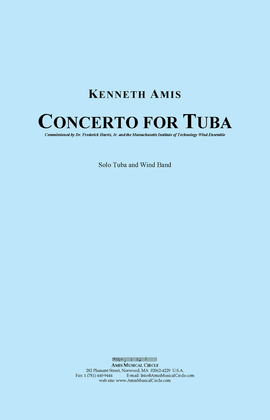 Concerto for Tuba and Wind Band - CONDUCTOR'S SCORE ONLY