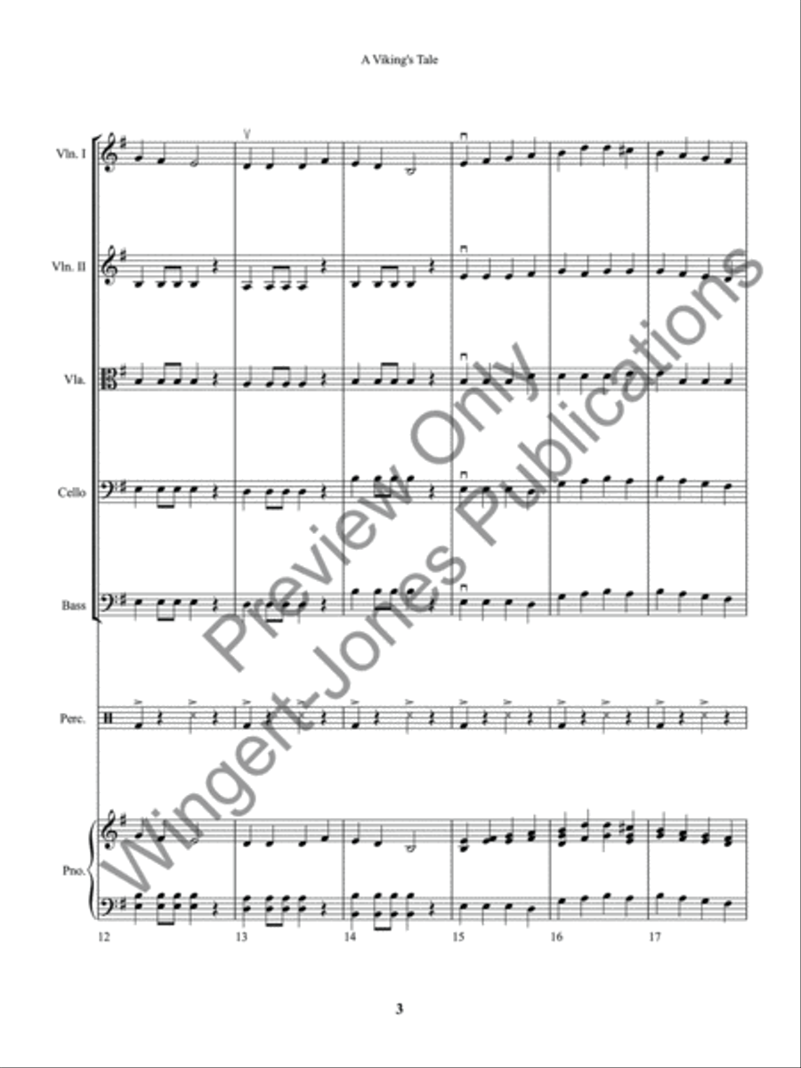 A Viking's Tale A Viking's Tale String Orchestra scores gallery preview page 6