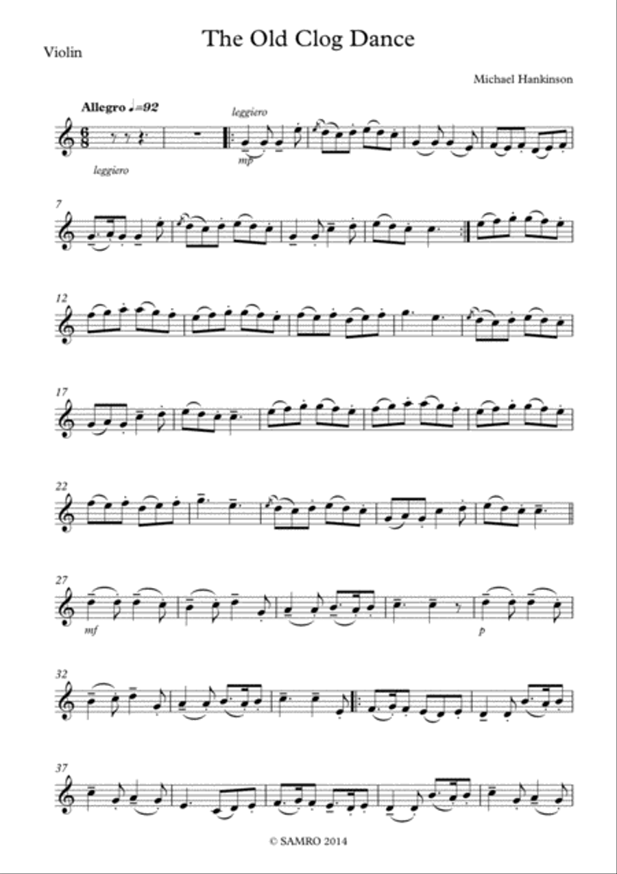 The Old Clog Dance Violin Solo scores gallery preview page 4