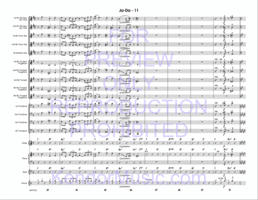 Ja-Da Jazz Ensemble scores gallery preview page 12