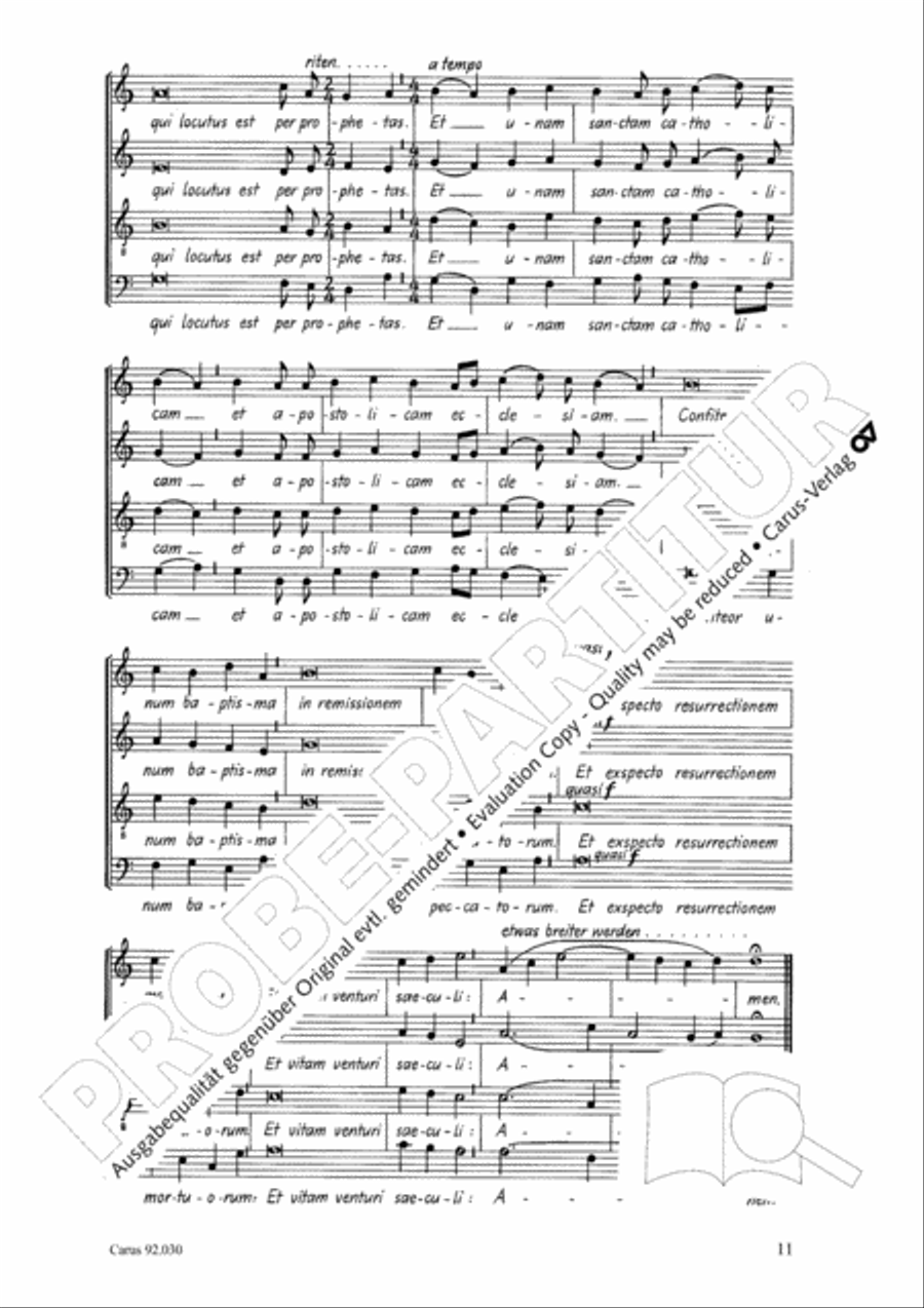 Kleine Messe in F 4-Part scores gallery preview page 12