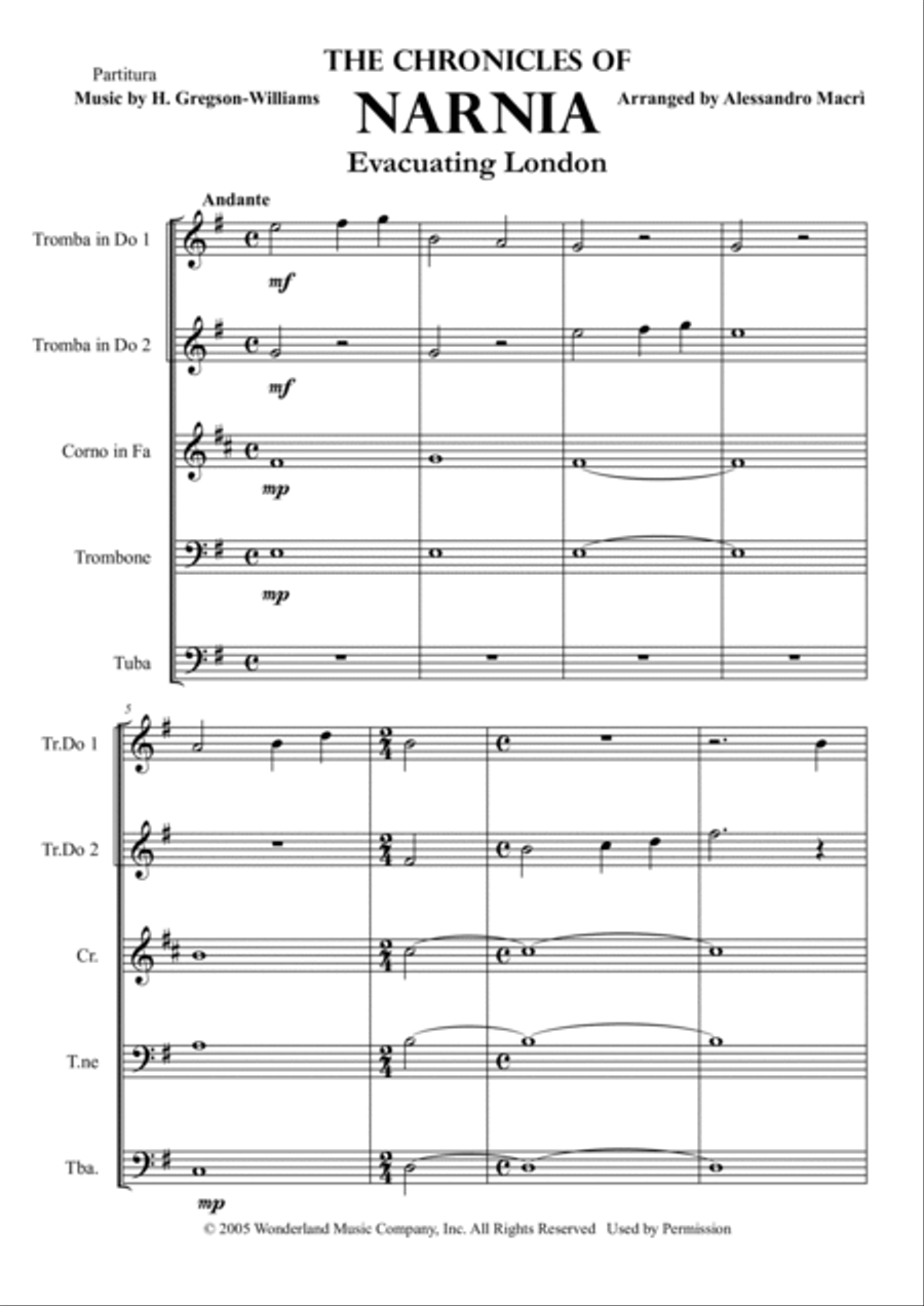 Evacuating London Brass Ensemble scores gallery preview page 2