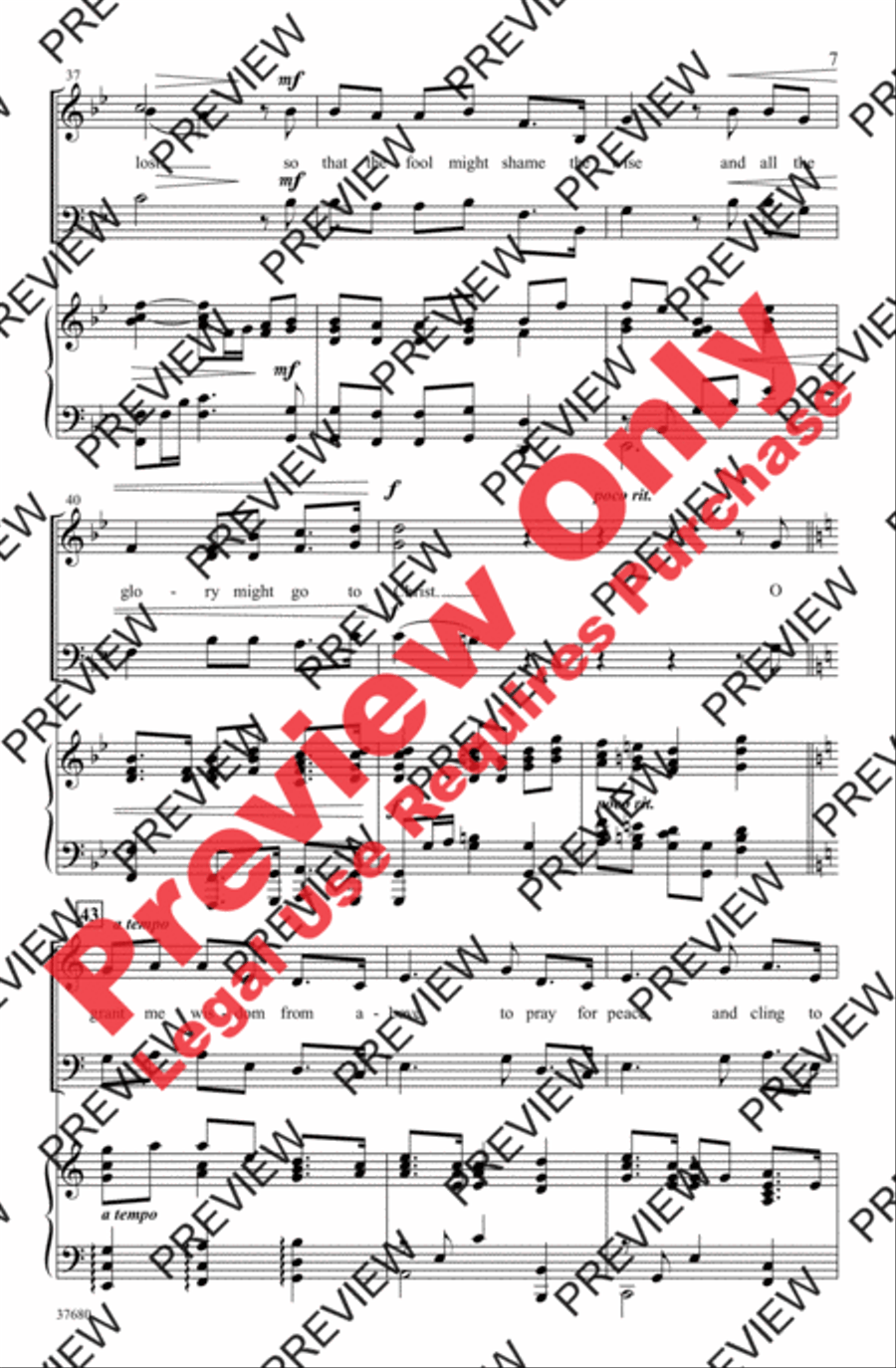 The Perfect Wisdom of Our God 3-Part scores gallery preview page 7