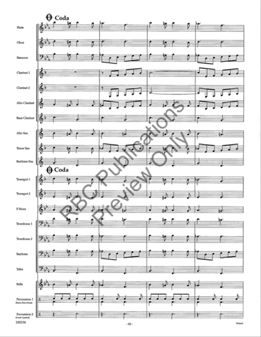 Victor (Score) Victor (Score) Concert Band scores gallery preview page 15