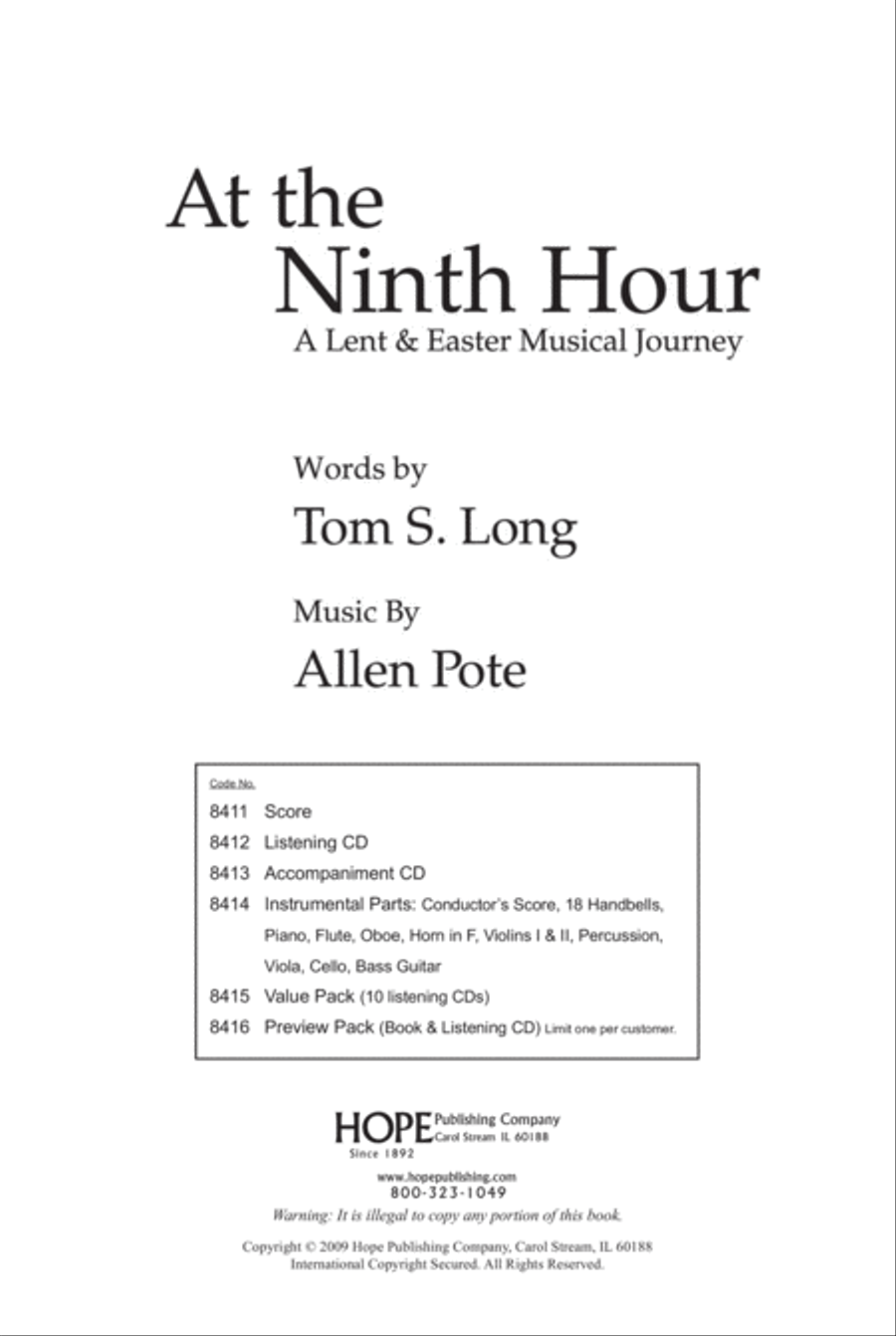 At the Ninth Hour At the Ninth Hour Choir scores gallery preview page 2