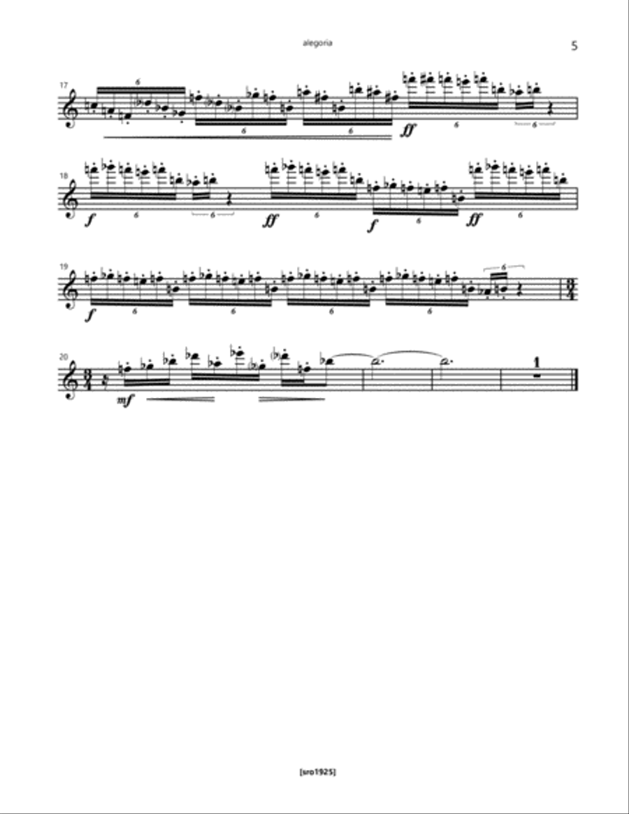 Alegoria Flute Solo scores gallery preview page 5