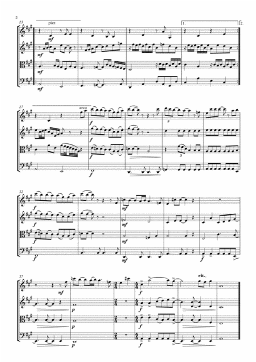 In My Life In My Life String Quartet scores gallery preview page 3