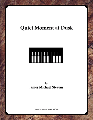 Book cover for Quiet Moment at Dusk - Piano Solo