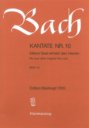 Book cover for Cantata BWV 10 "My soul doth magnify the Lord"