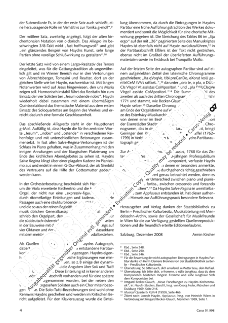 Salve Regina in g Salve Regina in g 4-Part scores gallery preview page 5